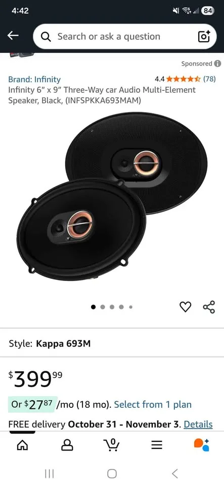 Infinity Kappa 6x9 speakers image indicator(7)