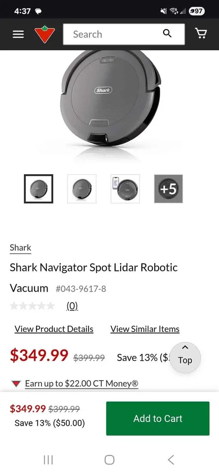 Shark Laser Navigation Vacuum image indicator(2)