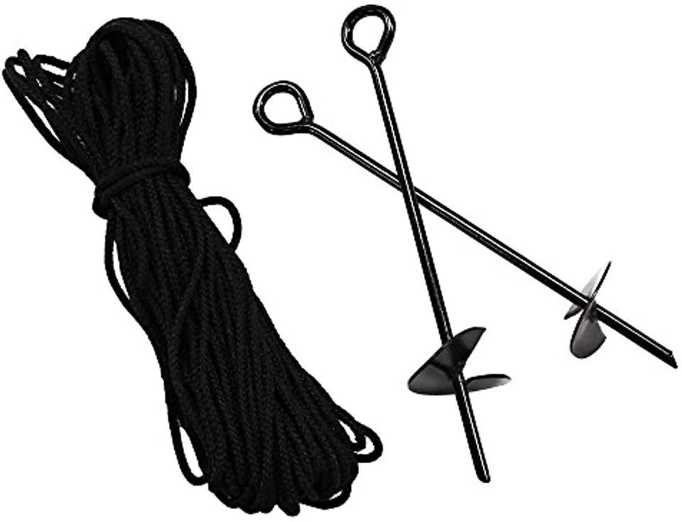 King Canopy Anchor Kit with Rope, Black thumbnail