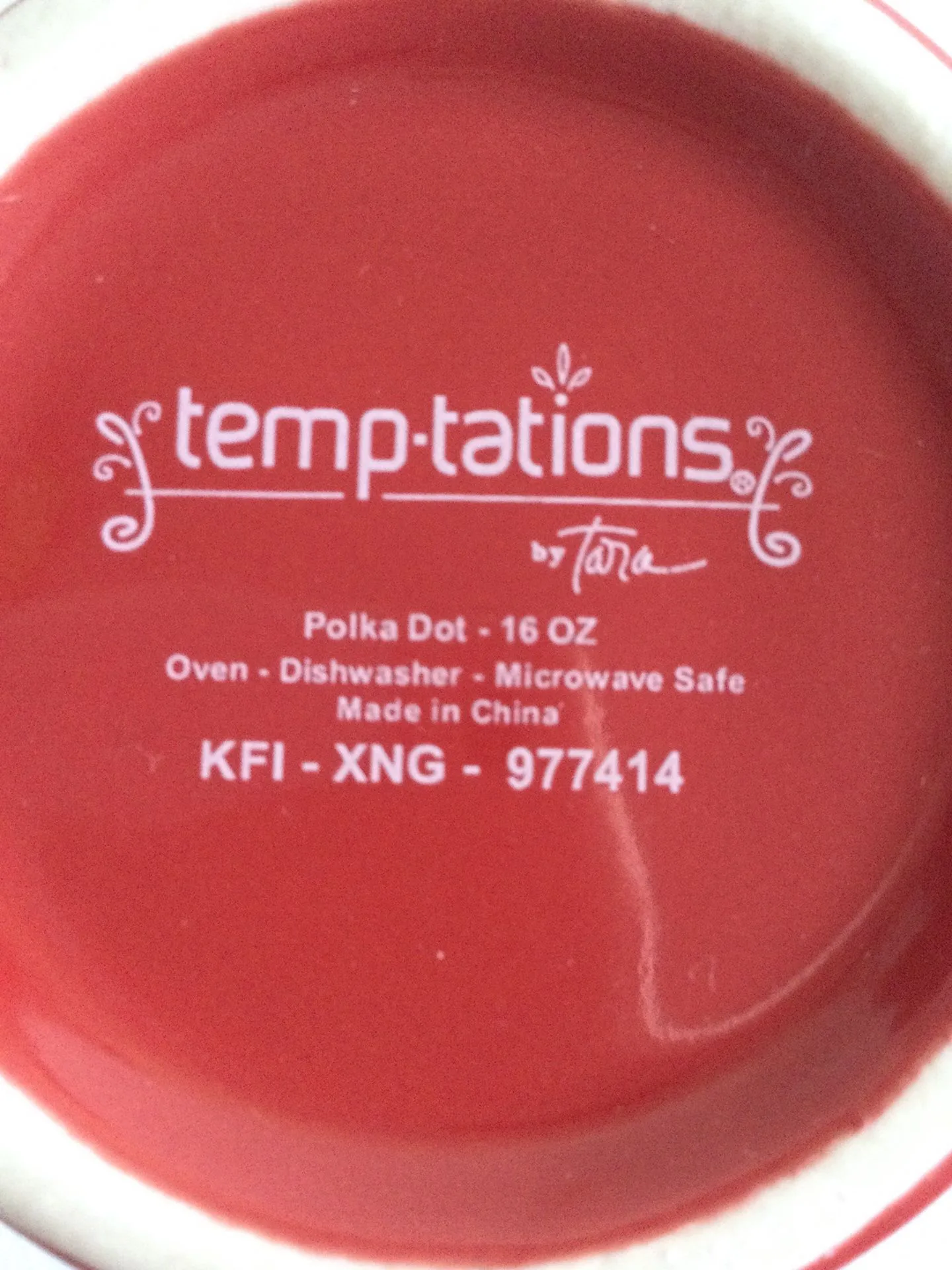 Temp-Tations Red and White Polka Dot Mug Dining Essential image indicator(5)