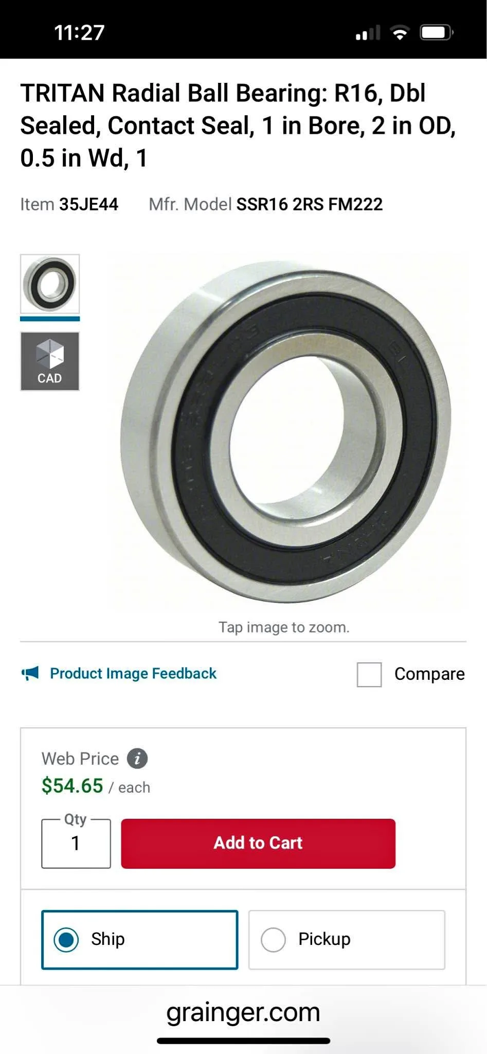 1” Sealed Bearings 🥕