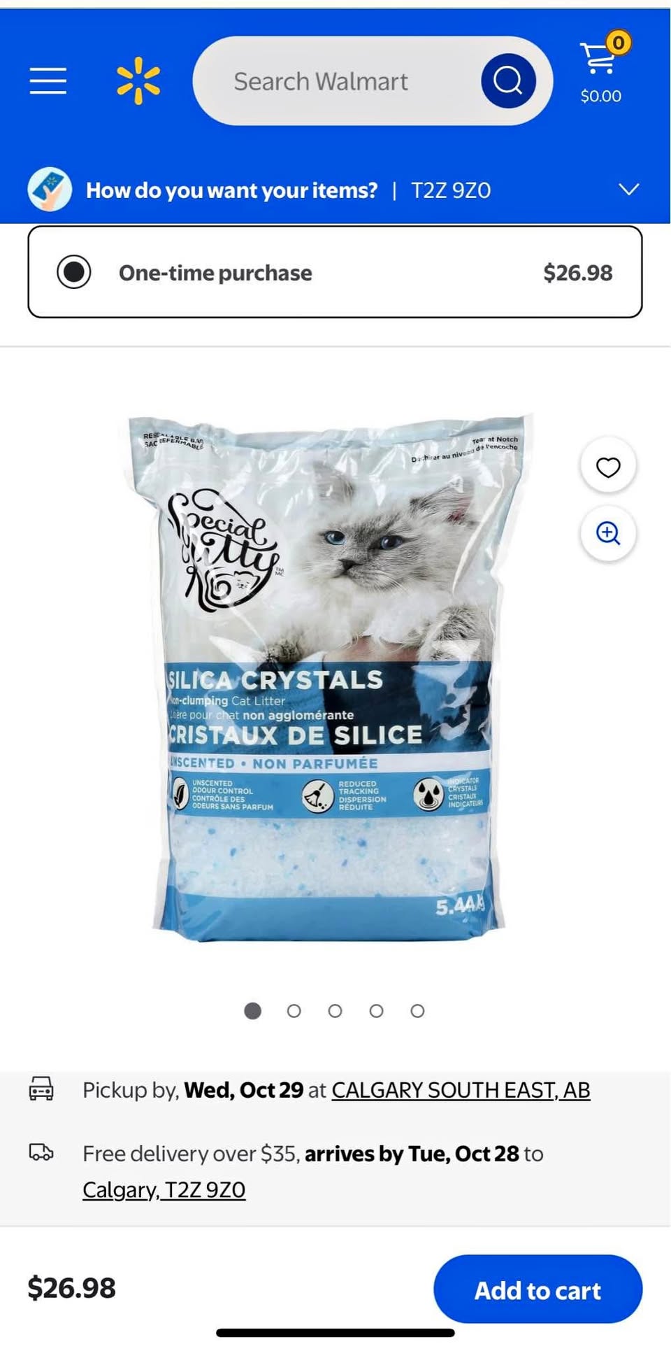 Silica crystals cat litter 5.4 KG