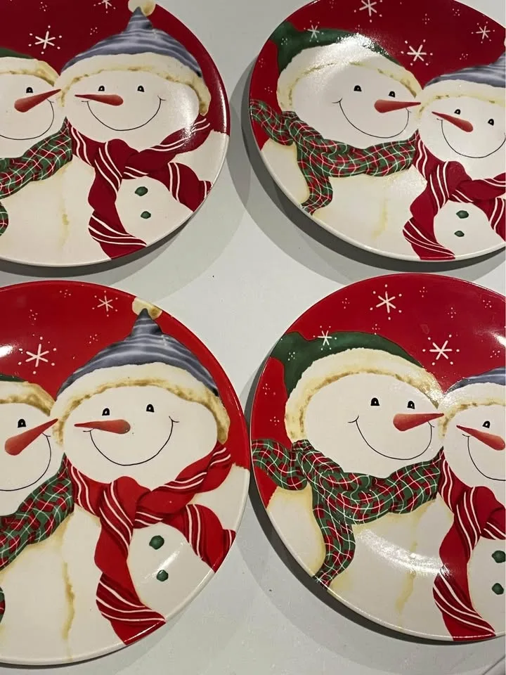 Fun Snowman plates image indicator(3)