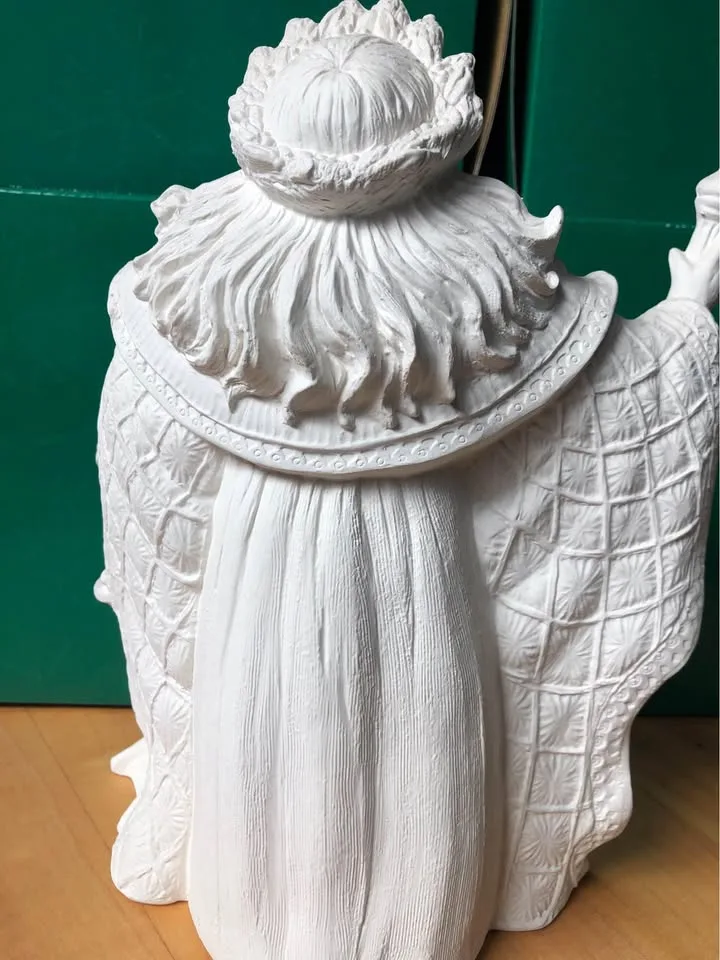 Paintable bisque Santa image indicator(7)