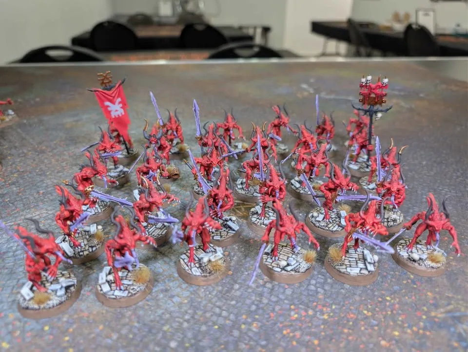 Selling Painted Khorne Bloodbound Blades of Khorne AOS Army image indicator(5)