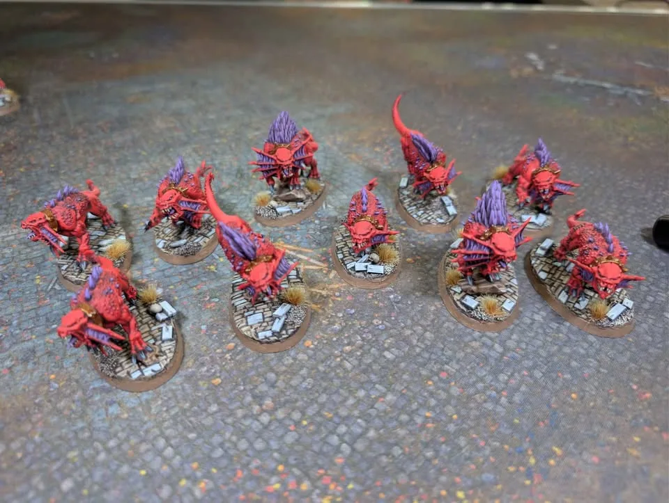 Selling Painted Khorne Bloodbound Blades of Khorne AOS Army image indicator(6)