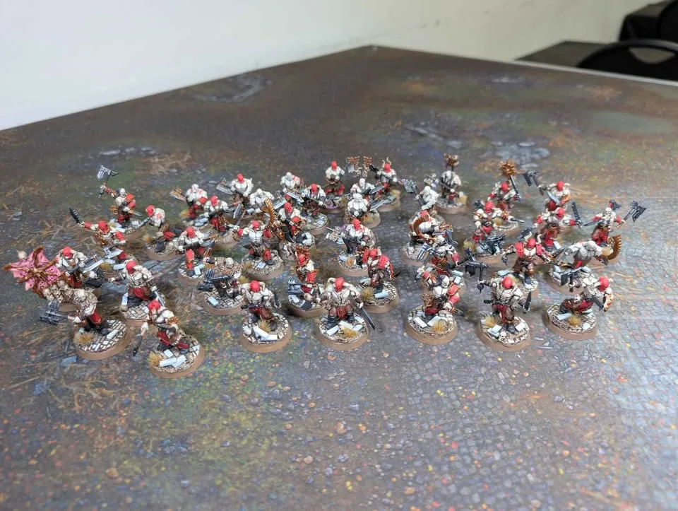 Selling Painted Khorne Bloodbound Blades of Khorne AOS Army image indicator(9)