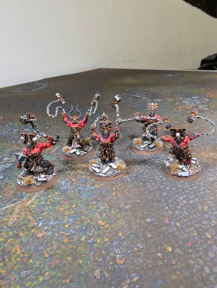 Selling Painted Khorne Bloodbound Blades of Khorne AOS Army image indicator(10)