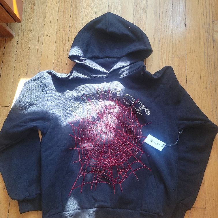 Sp5der Rhinstone Hoodie