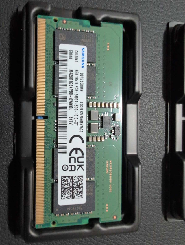 16GB - 2 x 8GB DDR5 SODIMM 5600 Laptop RAM kit - photo 2