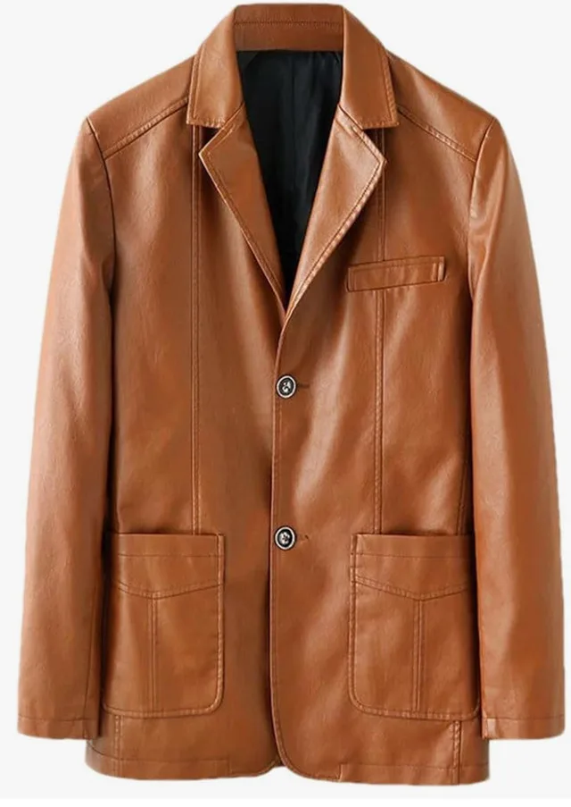 Autumn Long Sleeve Men Blazer Jacket-Size XL thumbnail