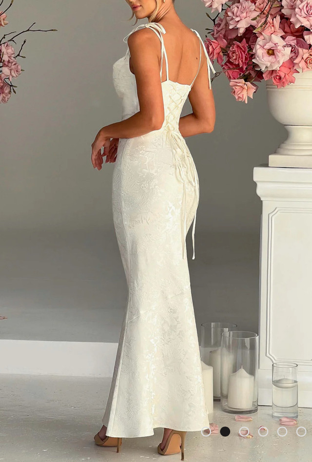 Babyboo WHITNEY MAXI DRESS - IVORY-Size M - photo 2