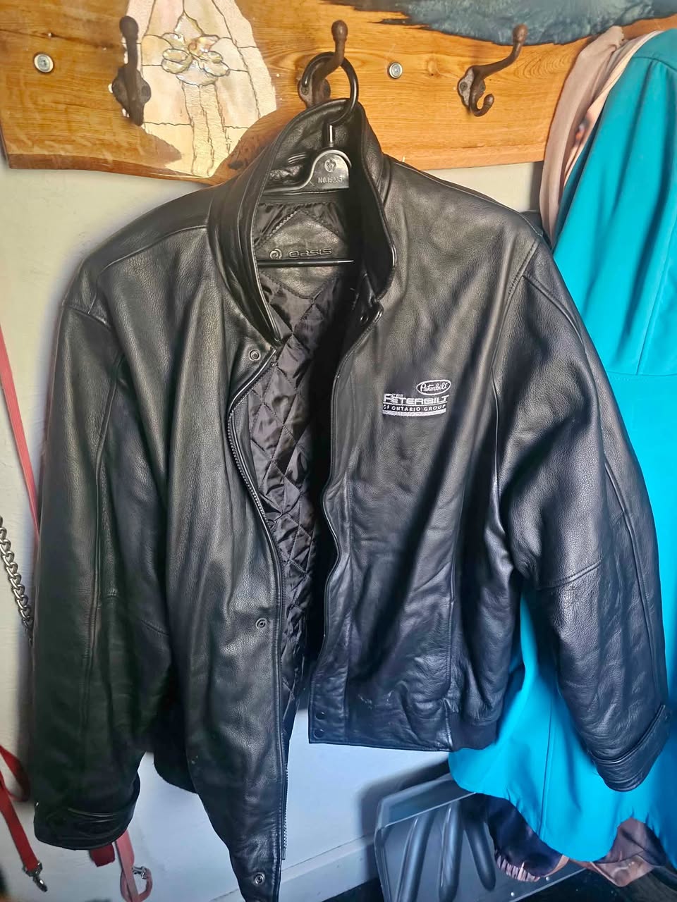 Leather Peterbilt jacket 2xl