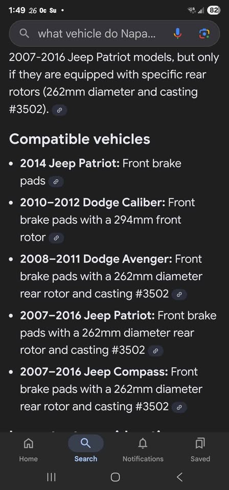 BRAND NEW NAPA PF-7741-X brake pads - photo 4