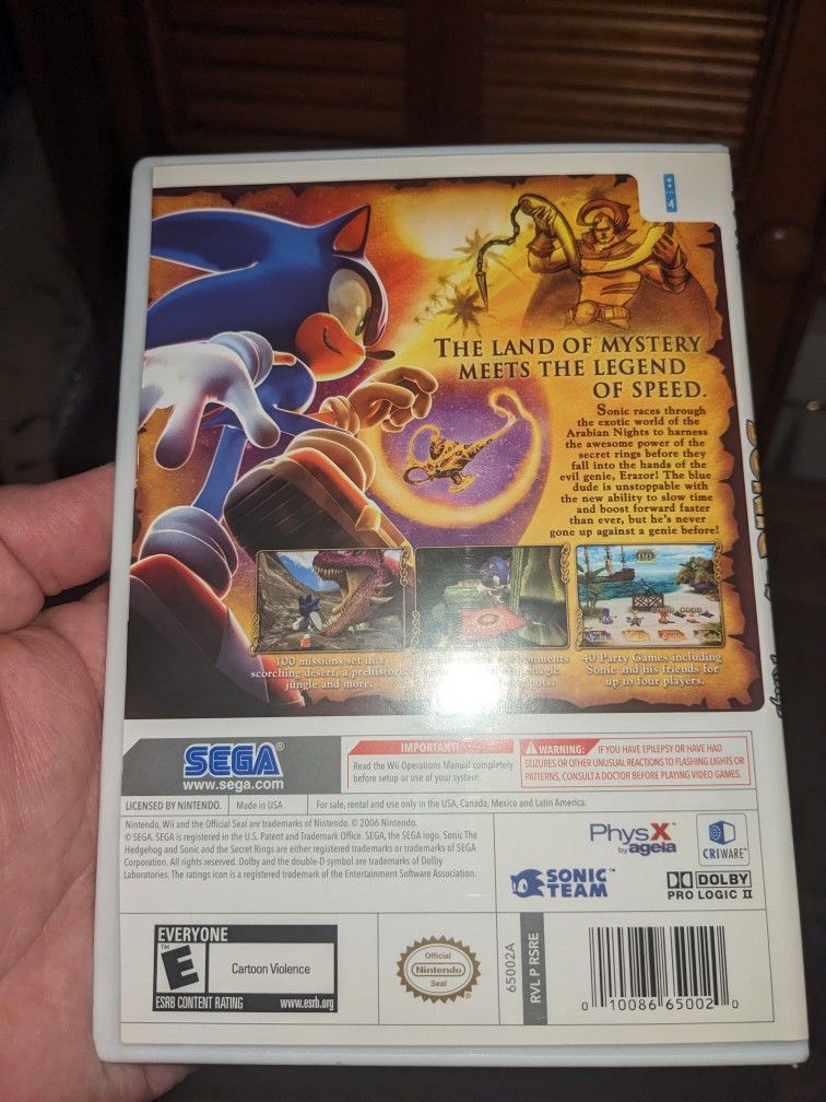 Sonic And The Secret Rings Nintendo Wii - photo 3