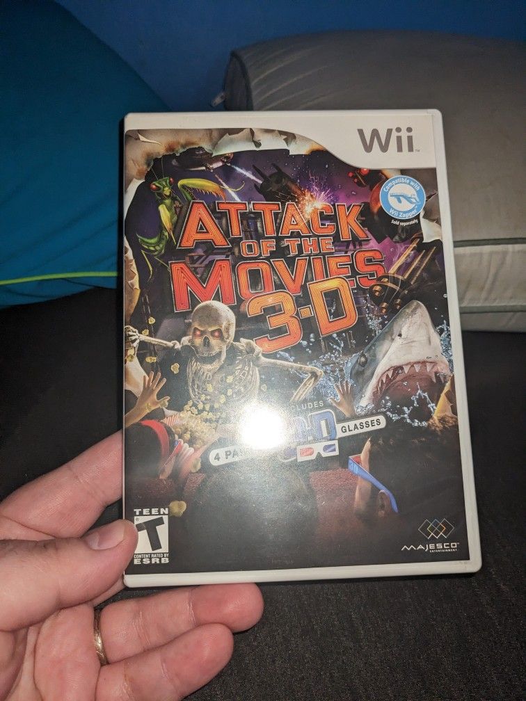 Nintendo Wii Attack Of The Movies 3D Game