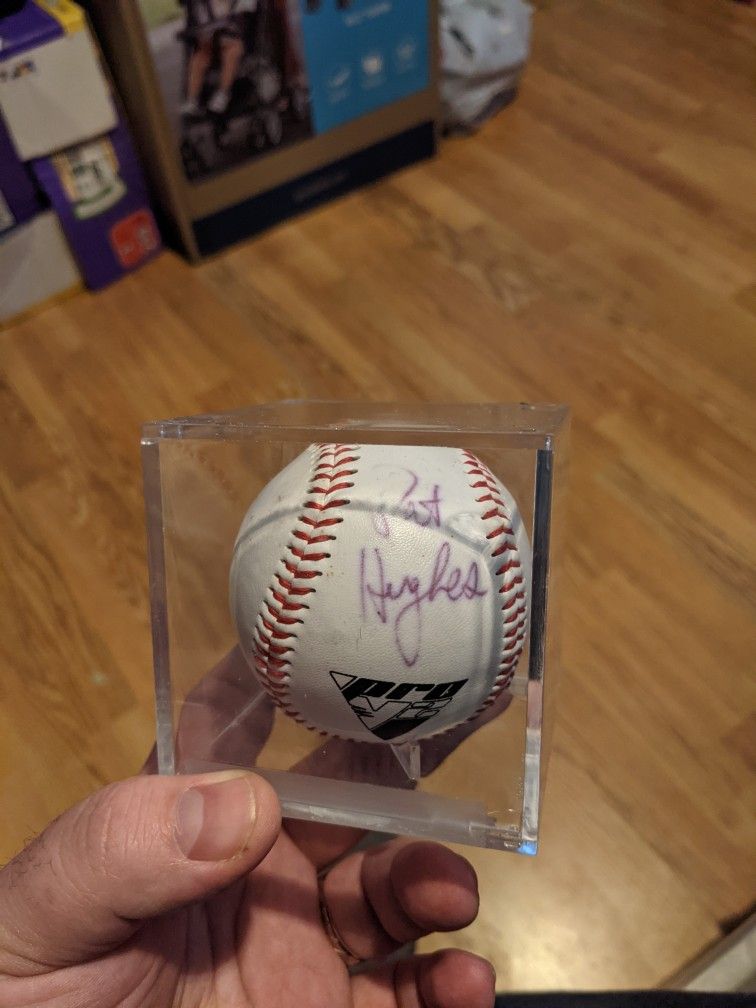 Cubs Baseball Signed Pat Hughes