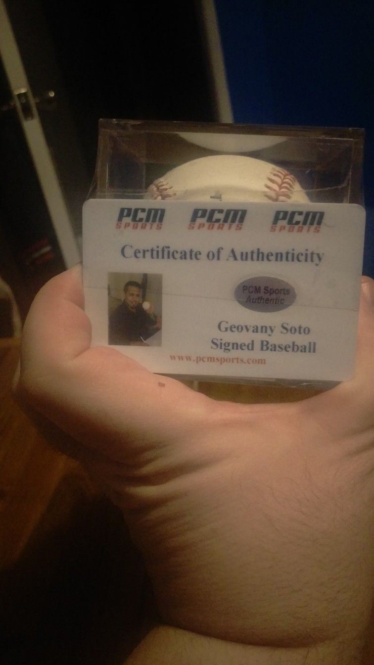 Geovany Soto signed baseball cubs - photo 2