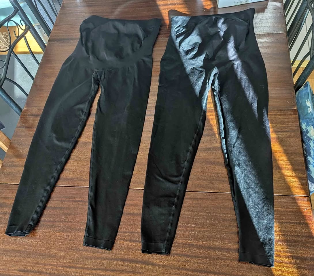 2 Pairs of Maternity Leggings - Black - Size Small
