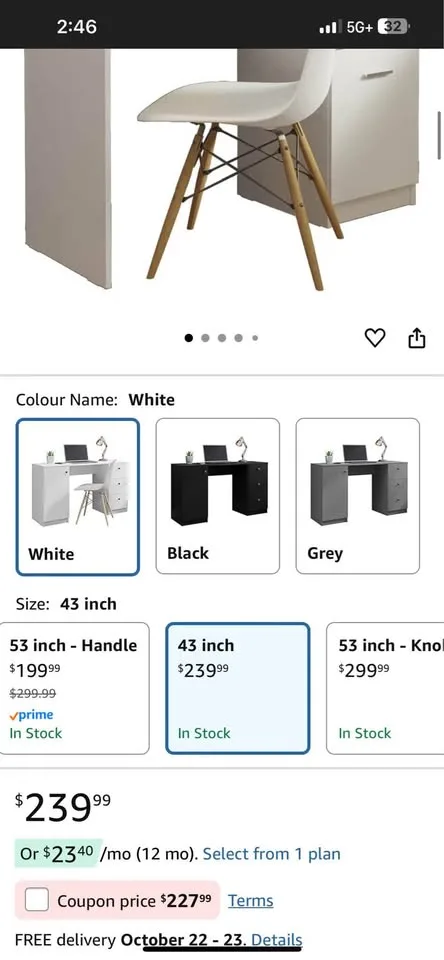 Madesa Compact Computer Desk image indicator(2)