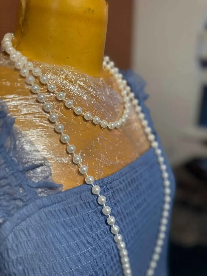 🎃 Brand New Size XL – PrettyGarden Light Blue Tiered Maxi Dress image indicator(4)