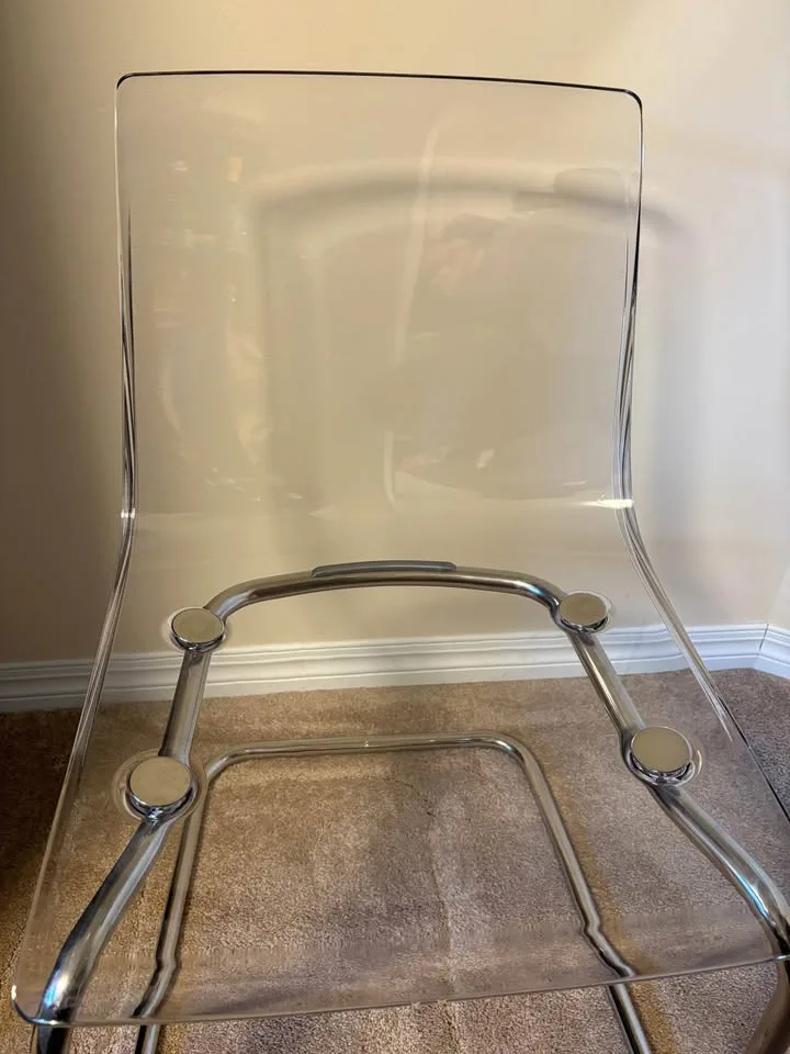 IKEA TOBIAS Chair (transparent/chrome plated) image indicator(4)