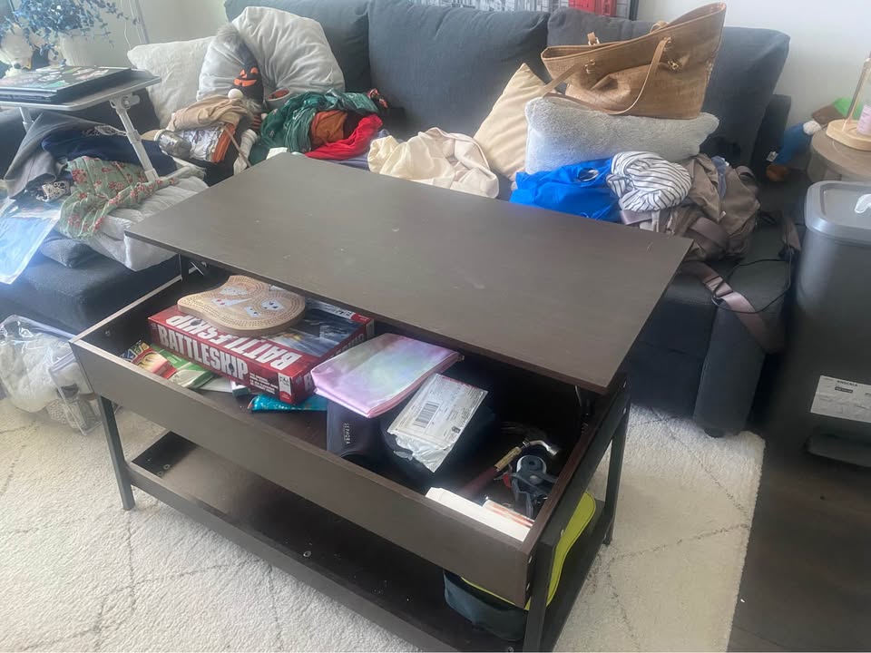 Lift-Top Coffee Table with Storage - photo 2