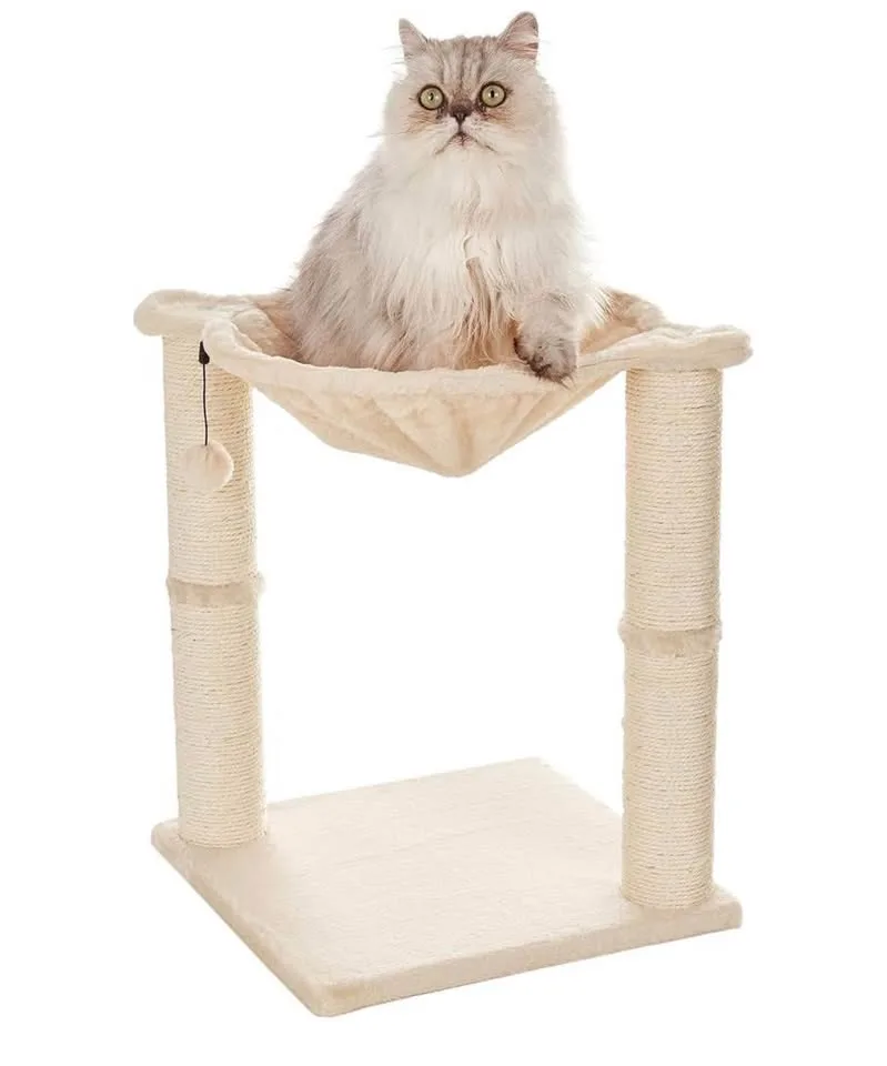 Hammock Tower with Scratching Posts; Heavily Used in Open Box image indicator(4)