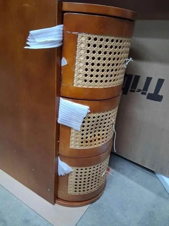 NEW OPEN BOX LITTLE TREE End Table, Rattan Narrow image indicator(3)