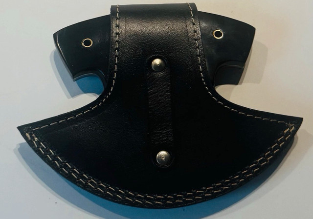 Ulu Knife Damascus Steel with Leather Sheath Camping - photo 5