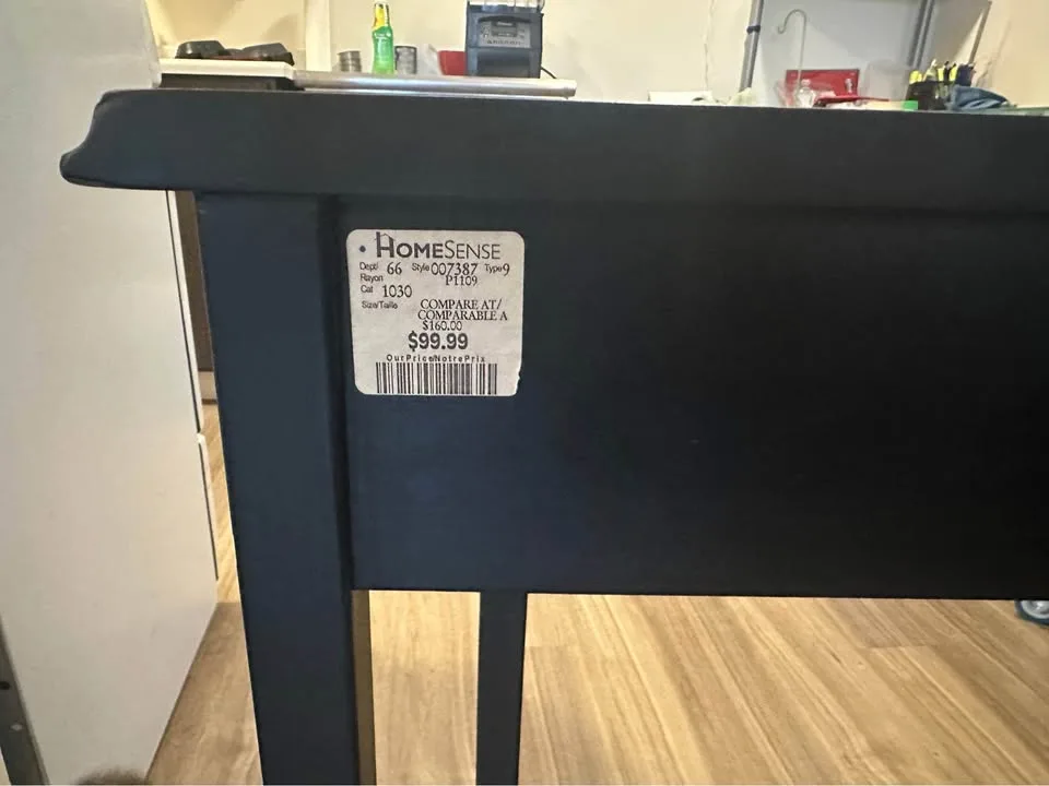 Modern Black Wall Table with Storage Rack image indicator(4)