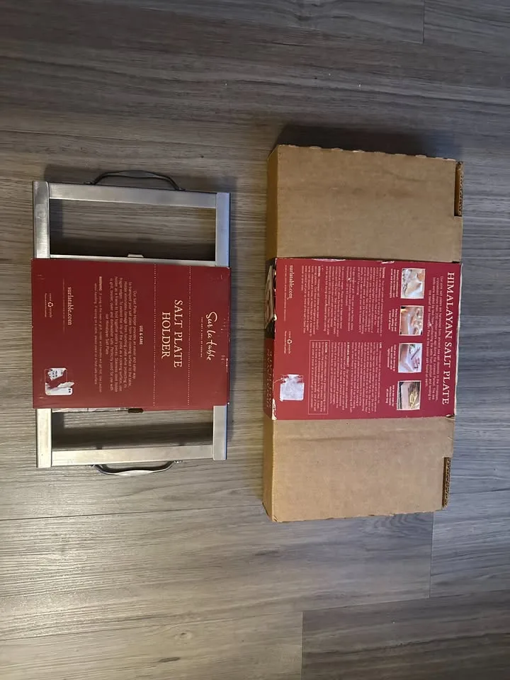 Sur La Table - Himalayan Salt Plate + Holder image indicator(2)