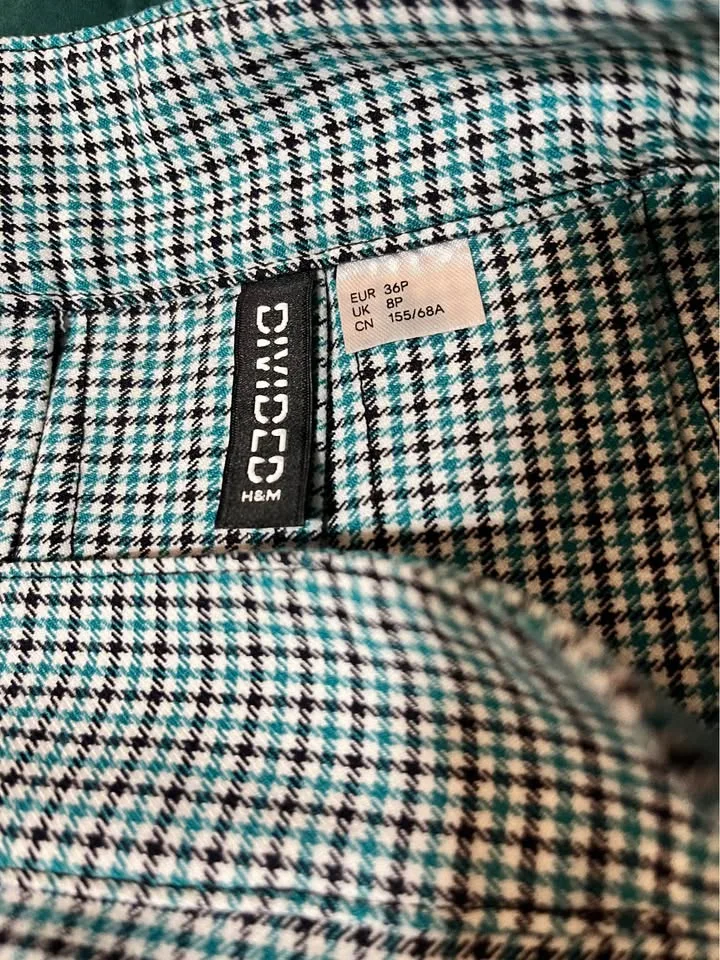 Asymmetrical Plaid Pleated Skirt image indicator(4)