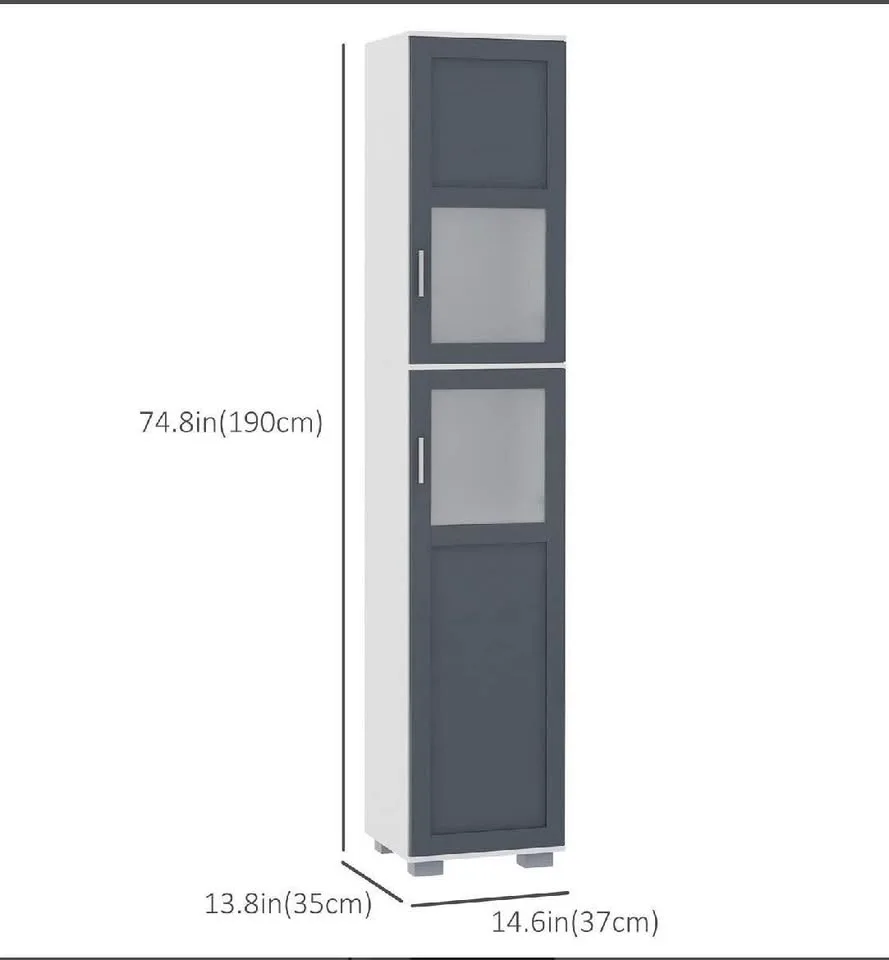NEW Tall Bathroom Storage Cabinet image indicator(3)