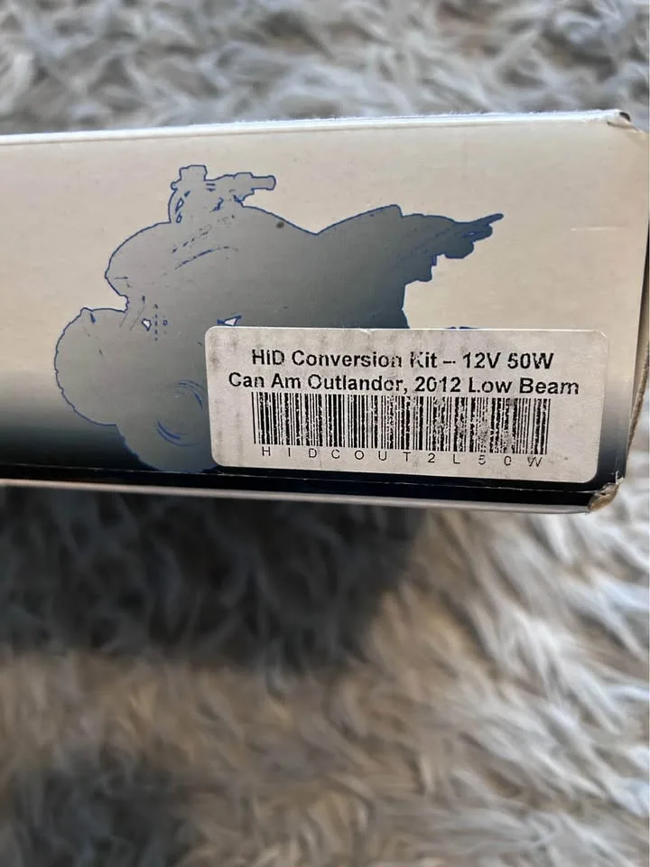 HID conversion kit 12v50w Can Am outlander, 2012 Low beam image indicator(2)