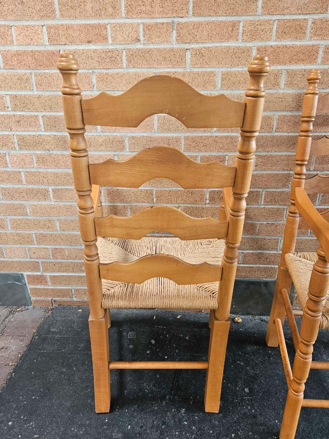 Ladder Back Rush Seat Armchairs - photo 5