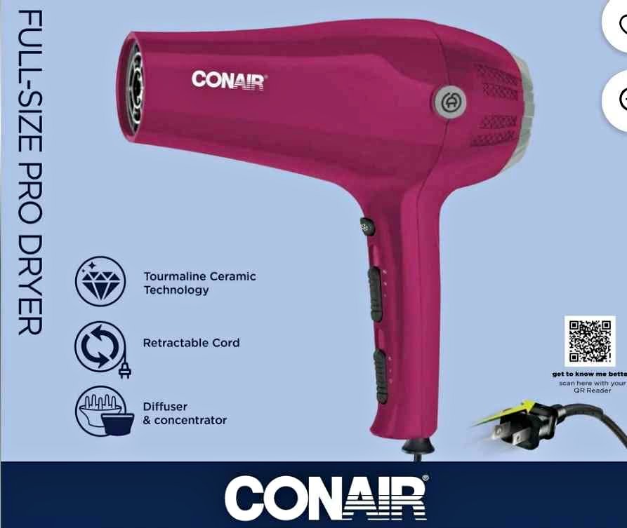 Conair 1875Watt Cord Keeper Hair Dryer