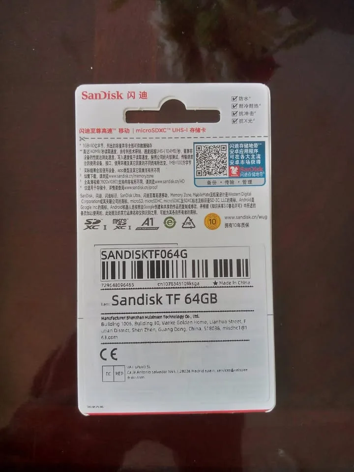 Memory Card 64 GB SanDisk SD card Micro SD Card image indicator(2)