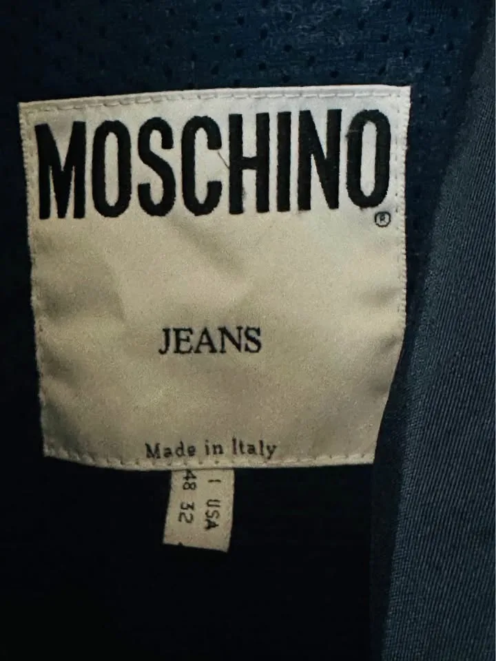 Moschino Jeans Navy Blue Windbreaker (Size 48, Made in Italy) image indicator(2)