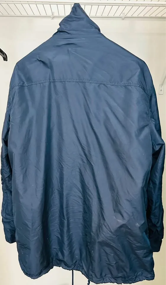 Moschino Jeans Navy Blue Windbreaker (Size 48, Made in Italy) image indicator(3)