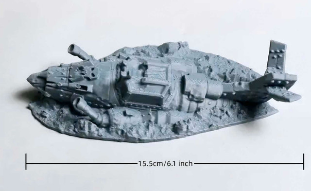Crashed Jet Fighter, Warhammer 40k Terrain