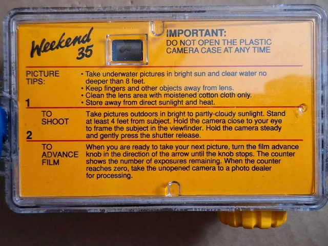 Underwater Kodak Weekender disposable camera image indicator(4)