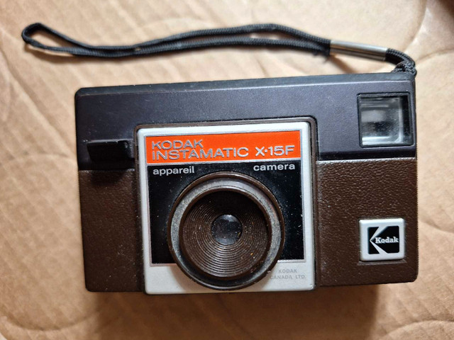 Kodak Instamatic X-15F, Canadian made, film camera.