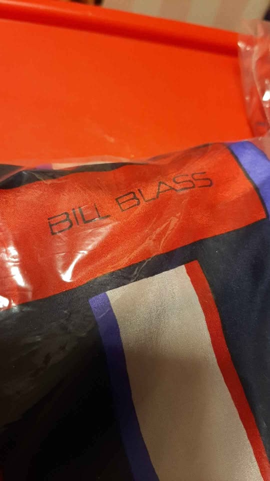 Vintage Bill Blass Silk Scarves $25 Each Nautical/Stripes JAPAN - photo 3