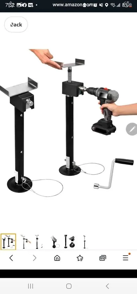 Livpow RV Slide-Out Supports Jacks 20" to 48" 2-Pack thumbnail