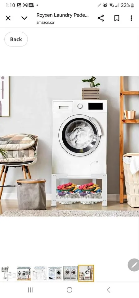 Laundry Pedestal 16" Height Universal Fit 600lbs Capacity... thumbnail