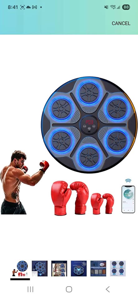 Music Boxing Machine with Two Boxing Gloves