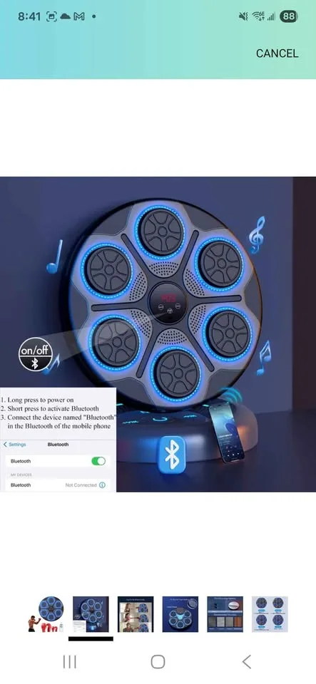 Music Boxing Machine with Two Boxing Gloves image indicator(2)