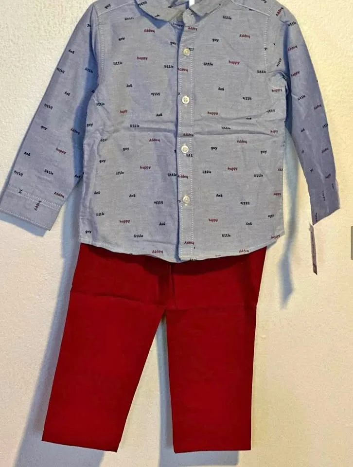 BOYS 3PC PANTS SUITS ($35) SIZE: 24 MONTHS thumbnail