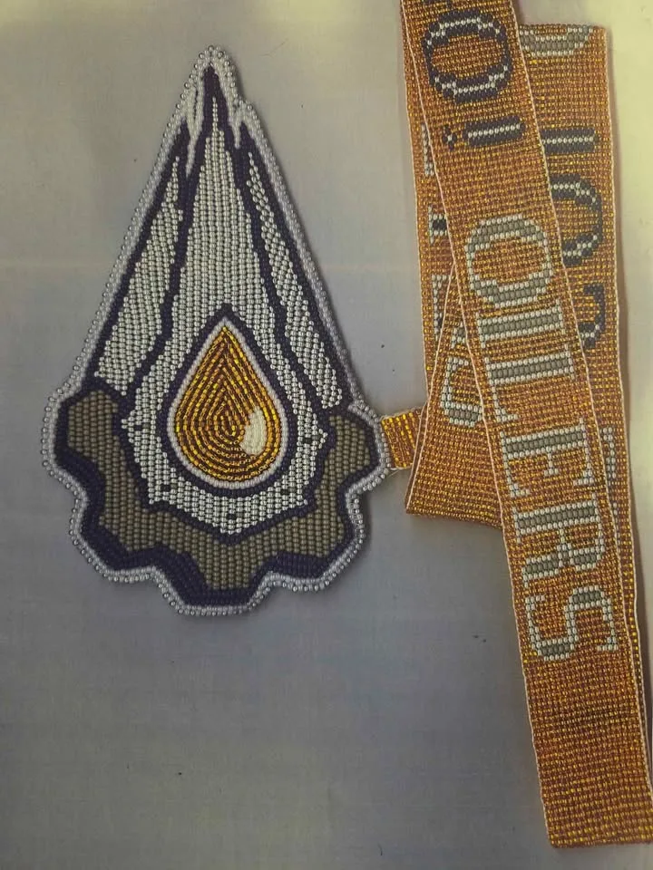 Handmade beaded oilers medallions and etc image indicator(6)